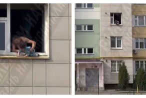 Мужчина решил погулять с ребёнком не выходя из дома
