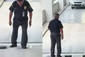 Мужчина пытался решить головоломку со столбиками на парковке, но потерпел фиаско