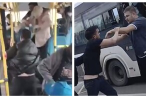 Драка с участием пенсионера в самарском автобусе