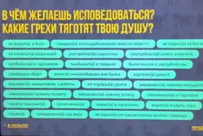 Диагностика грехов