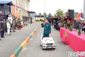 В&nbsp;дагестанском селе провели детский парад к 80-летию Победы