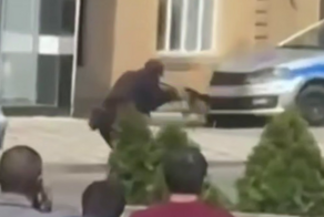 В Махачкале трое неизвестных напали на патрульную машину ДПС