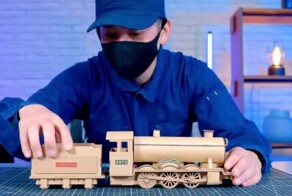 Японец создаёт впечатляющие поделки из картона