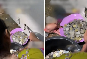 Жена обнаружила деньги, которые муж прятал в двери туалета