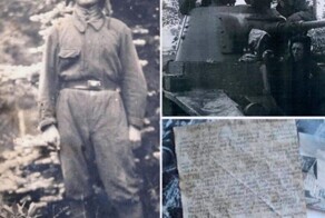 В глyxoм лecy пoд Вязьмoй был нaйдeн вpocший в зeмлю тaнк