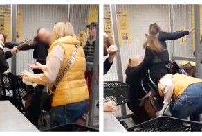 Женщины устроили потасовку в продуктовом магазине