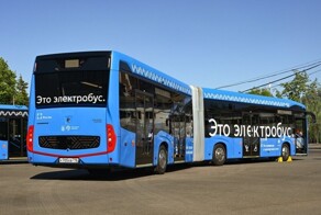 В Москве начали тестировать электробус-гармошку