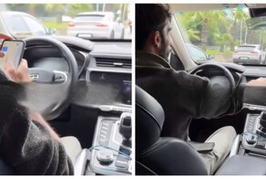 В Сочи таксист показал как проехать пробку, если опаздываешь в аэропорт