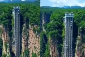 Самый высокий внешний лифт в мире
