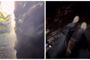 Карстовая шахта для туристов