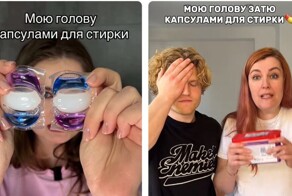 У молодежи появился новый и опасный бьюти-тренд - девушки моют волосы капсулами для стирки