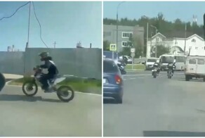 Погоня мотополиции за школьником на питбайке в Зеленограде
