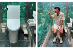 Необычный туалет в японском кафе