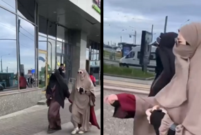 "Стоять, дамы в пододеяльниках!":  женщина устроила слежку за дамами в никабах