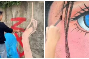 Стрит-арт художник превращает деревья в части своих картин