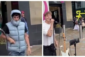 В Англии уличный артист подвергся нападению