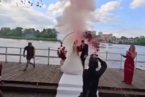 Взрыв пиротехники на свадьбе  в Подмосковье