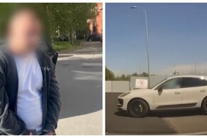 В Петербурге мужчина на Porsche устроил гонки с полицией и стрельбой из-за груза