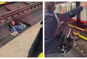 Мужчина уснул на&nbsp;путях в&nbsp;московском метро