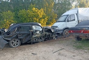 Сбил 2 столба и раскидал пассажиров