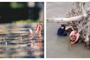 Водитель МЧС спас тонущую пенсионерку