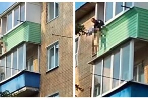 В Подмосковье спасатели сняли ребёнка с карниза пятого этажа