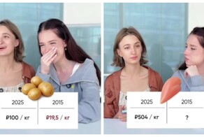 Девушки попытались угадать цены на продукты в России за 2015 год