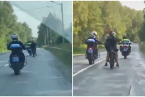 Полицейская погоня за мопедом