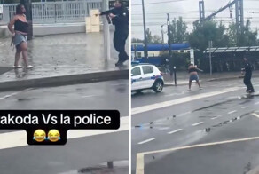 Женщина пыталась зарезать двух полицейских