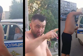 Женский экипаж полиции не смог справиться с одним приезжим, который чуть не вырвал им дверь в машине