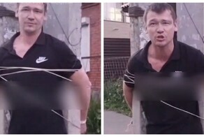 «Пытался утащить ребенка в кусты»: жители Покровки обвинили мужчину в приставании к детям и привязали к столбу