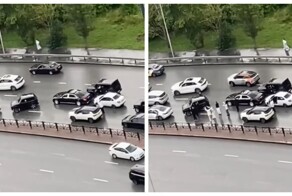 В Екатеринбурге водители перекрыли улицу ради танца