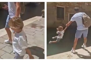 С папой гулять всегда интереснее