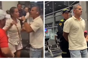 Драка в аэропорту: мужчина ударил женщину за отказ уступить место жене