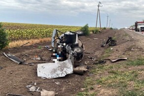 Поймал встречный автомобиль