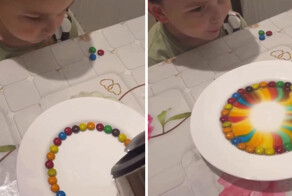 Красочный тренд с цветными конфетами