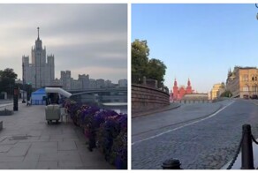Чистая и пустынная Москва