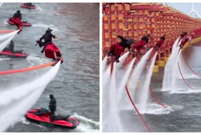 Захватывающее водное шоу на улицах старинного Хэтоу