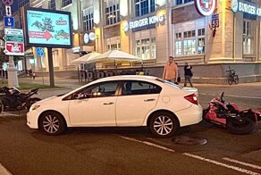 ДТП в Минске с мото "Охотник на мотоциклисток"
