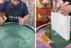 В Японии художник показал, как из обычной ткани рождается произведение искусства