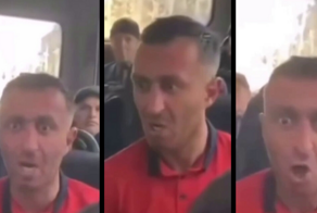 Приезжий, устроивший с пеной у рта скандал в транспорте получил по лицу от терпеливых пассажиров