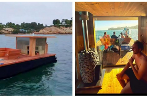 Предприниматель разместил у побережья Малибу бесплатную плавучую сауну