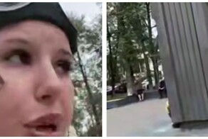 Девушка жёстко отчитала подростков, катавшихся на самокатах по мемориалу