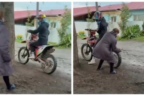 Тётя Света против питбайкеров