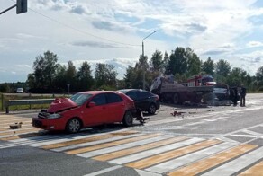 Под Костромой произошла авария с участием пяти автомобилей