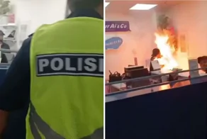 В аэропорту Алматы мужчина поджег себя на глазах людей