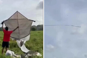 В сети нашли самого длинного воздушного змея с хвостом более 100 метров