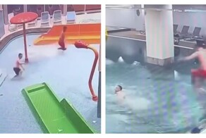 Отец  ночью тайком провёл сына в аквапарк, чтобы отметить его день рождения