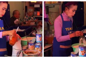 Как готовят сладкий чай с молоком в Таиланде