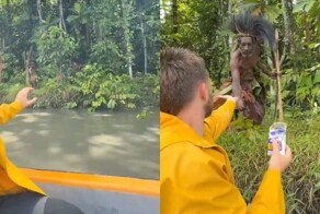 Блогер пытался наладить контакт с изолированным племенем в Папуа с помощью соли